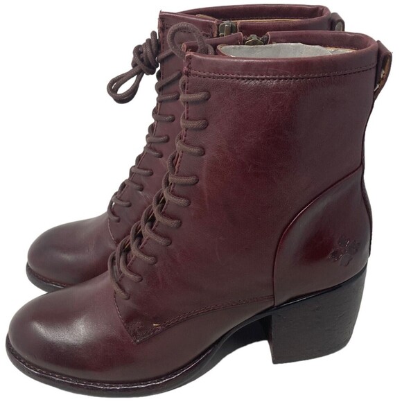 NEW Patricia Nash Sicily Merlot Women's Size 8.5 Boots Block Heel Leather - Picture 5 of 11